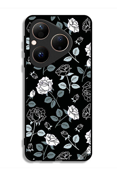 Covernex غطاء حماية لهاتف هواوي بيورا 80 بنقشة زهور