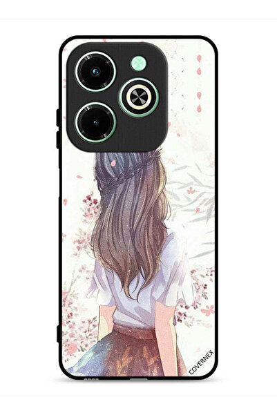 Covernex غطاء حماية لهاتف Infinix Hot 40i 4G، فتاة لطيفة في حالة تفكير عميق