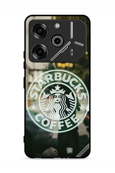 Covernex غطاء حماية لجهاز تكنو بوفا 6 برو 5G - ستاربكس كوفي لافر