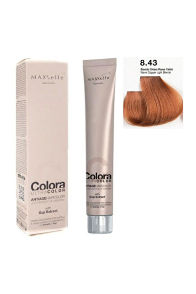 Maxxelle Blond Deschis Aramiu Cald 8.43 Vopsea Colora cu extract de Goji