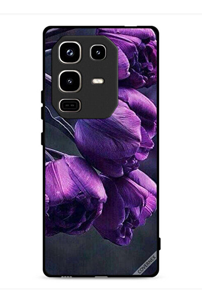 Covernex غطاء حماية لهاتف Infinix Note 50 Pro 4G بنقشة زهور داكنة