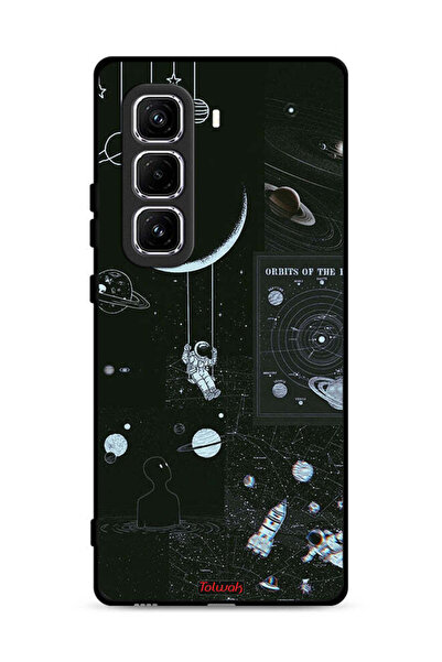 Tolwak غطاء حماية لجهاز Infinix Hot 50 Pro 4G بطبعة Orbits Of The Planets