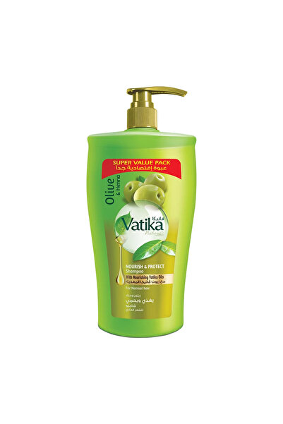 Vatika شامبو مغذي وواقي للشعر بالزيتون والحناء، 1000 مل