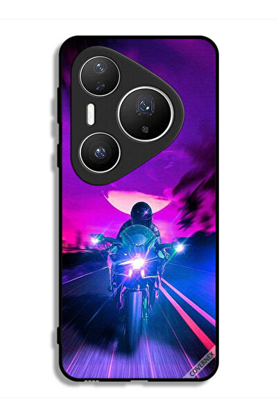 Covernex غطاء حماية هواوي بيورا 80 برو، خلفية رجل على دراجة