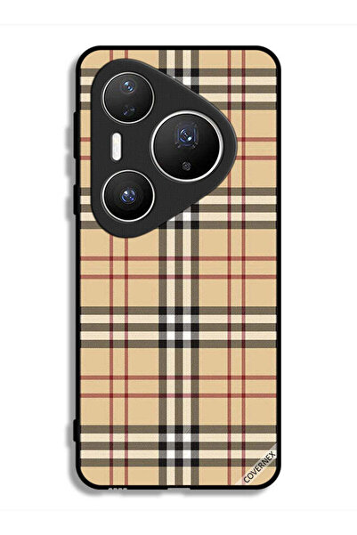 Covernex غطاء حماية لهاتف هواوي بيورا 80 برو بلس بنقشة خطوط على القماش