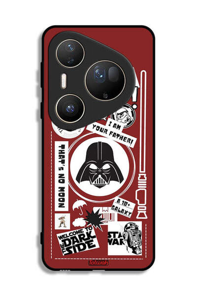 Tolwak غطاء حماية فائق من هواوي بيورا 80 - ملصق "مرحبًا بكم في الجانب المظلم"