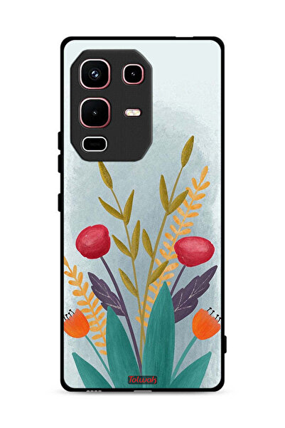 Tolwak غطاء حماية لهاتف Infinix Note 50s برسومات نباتية