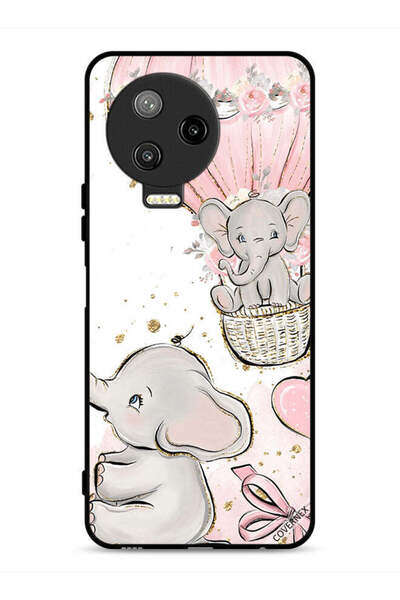 Covernex غطاء حماية لهاتف Infinix Note 12 Pro 4G برسومات فيلة صغيرة