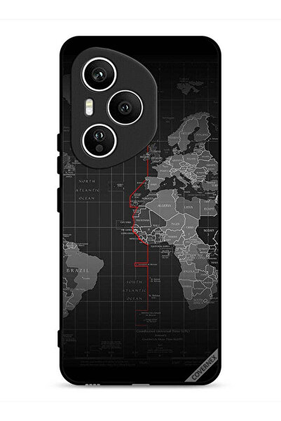 Covernex غطاء حماية لهاتف Honor 400 Pro بتصميم خريطة العالم
