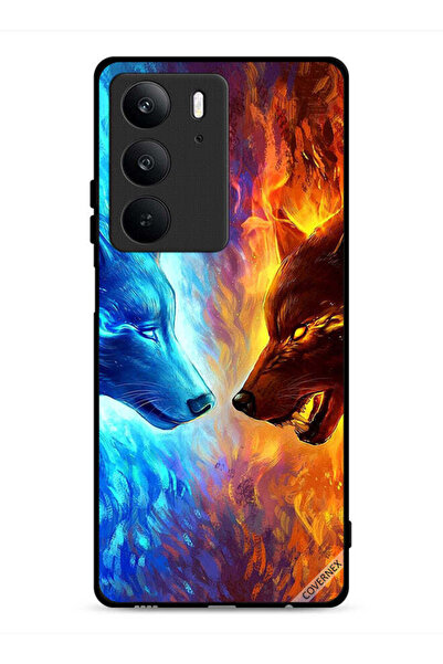 Covernex غطاء حماية لهاتف Realme C75 4G بتصميم ذئب الماء والنار