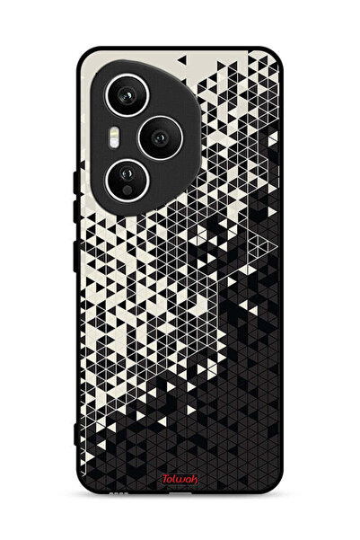 Tolwak غطاء حماية لهاتف Honor 400 Pro بنمط مثلث فني رقمي