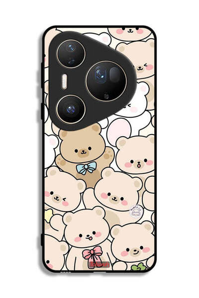 Tolwak غطاء حماية فائق لهاتف هواوي بيورا 80 بنقشة الدببة