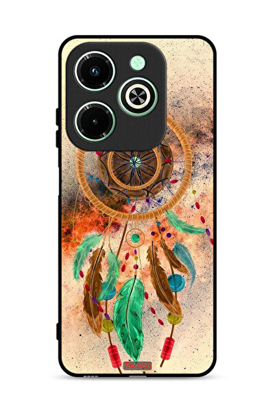 Tolwak غطاء حماية لهاتف Infinix Hot 40i 4G بنقشة ريش ماندالا معلق
