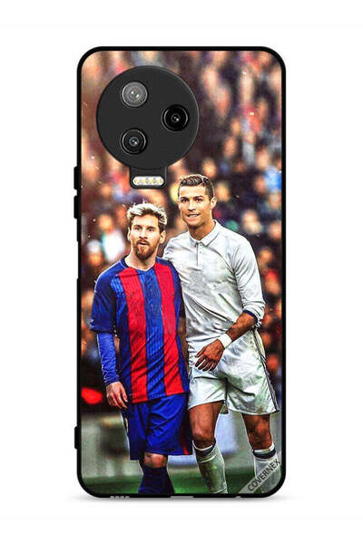Covernex غطاء حماية لهاتف Infinix Note 12 Pro 4G بتصميم ميسي ورونالدو