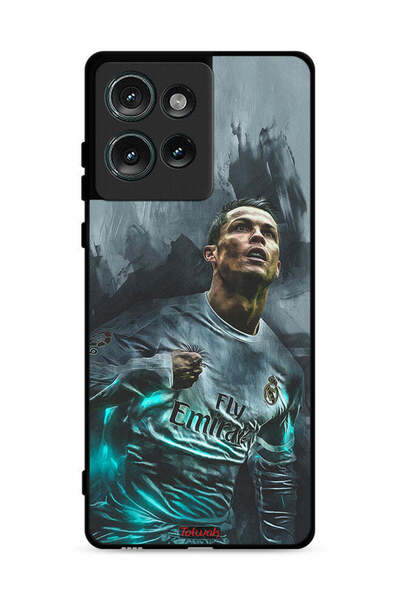 Tolwak غطاء حماية لهاتف موتورولا إيدج 50 برسومات كريستيانو رونالدو