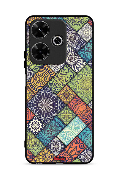 Tolwak غطاء حماية لهاتف شاومي ريدمي 13 4G بنقشة ماندالا