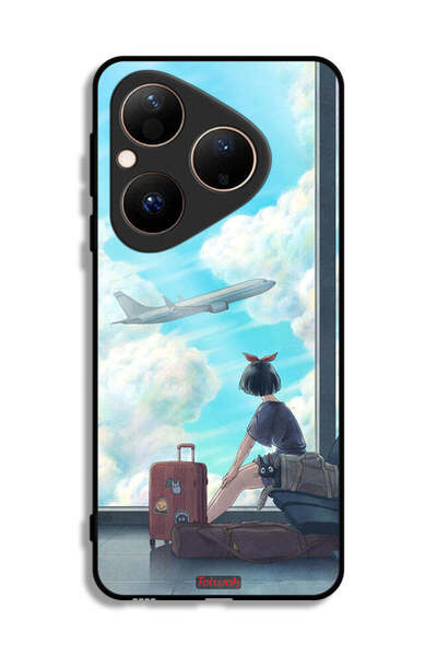 Tolwak غطاء حماية لهاتف هواوي بيورا 80 بتصميم فن السفر