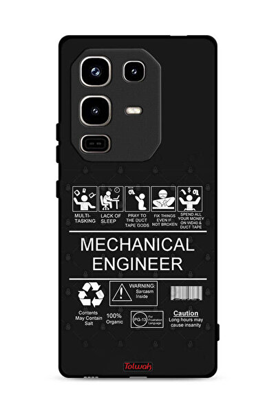 Tolwak غطاء حماية لهاتف Infinix Note 50 Pro 4G، ملصق مهندس ميكانيكي