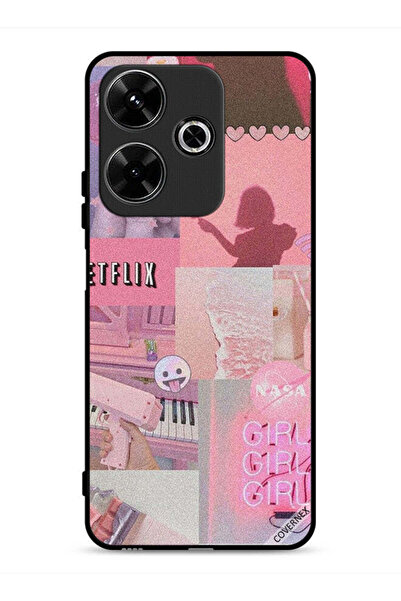 Covernex غطاء حماية لهاتف شاومي ريدمي 13 4G بمشبك فني للفتيات
