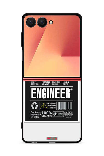 Tolwak غطاء حماية لهاتف Samsung Galaxy Z Flip7، ملصق المهندس