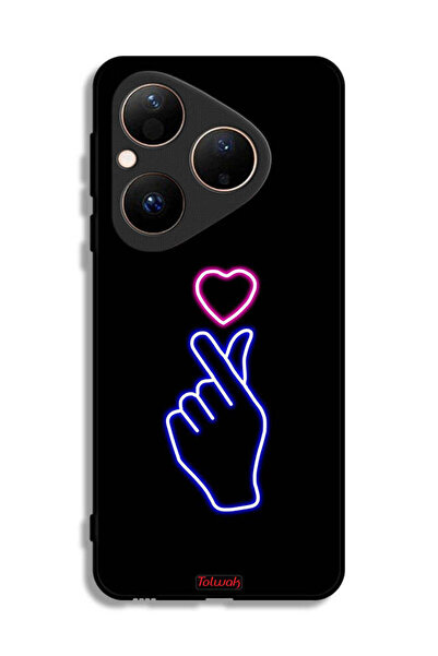 Tolwak غطاء حماية هواوي بيورا 80 بتصميم قلب سناب