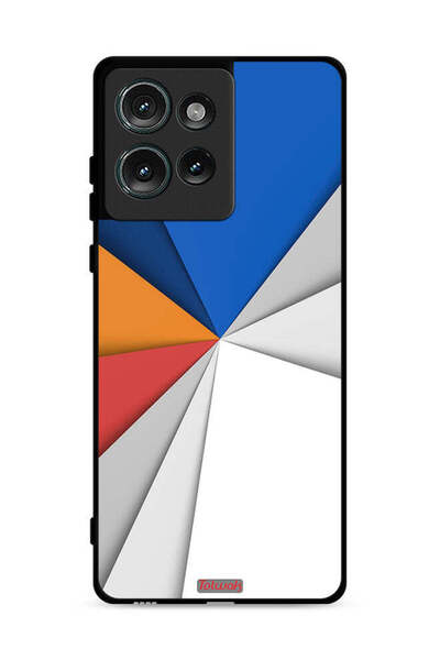Tolwak Motorola Edge 50 Protective Case Cover Material Matches Abstract Art