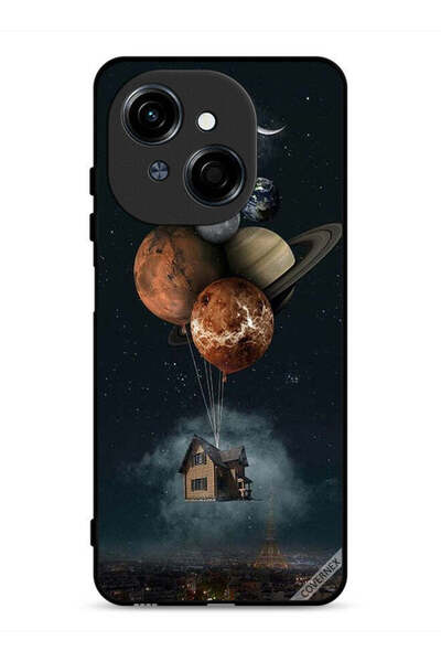 Covernex غطاء حماية لهاتف Tecno Spark Go 1S 4G بتصميم Balloon Planets Takes Home