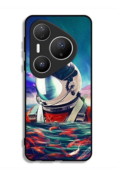 Covernex غطاء حماية لهاتف هواوي بيورا 80 برو بلس، رائد فضاء في بحر الأسماك