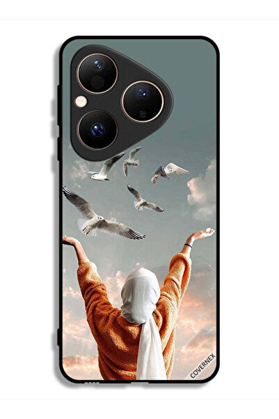Covernex غطاء حماية لهاتف هواوي بيورا 80 بطبعة طيور طائرة