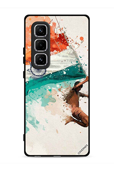 Covernex غطاء حماية لهاتف Infinix Hot 50 Pro 4G يحمل علم الهند أثناء الطيران