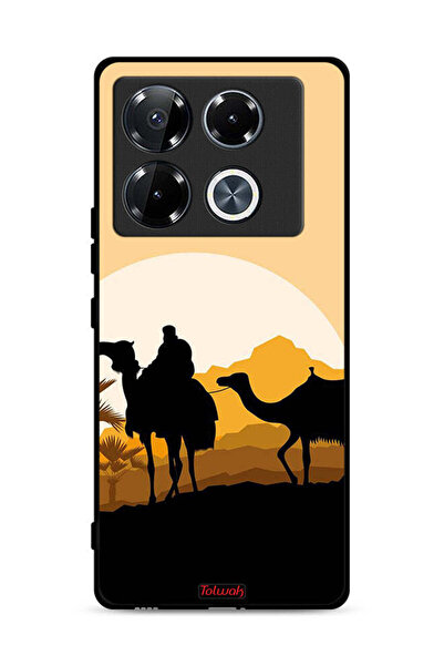 Tolwak غطاء حماية لهاتف إنفينيكس نوت 40 برو 5G، رسمة جمال في الصحراء