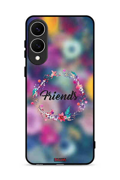 Tolwak غطاء حماية لهاتف سامسونج جالاكسي S25 إيدج برسومات خاتم أصدقاء الزهور