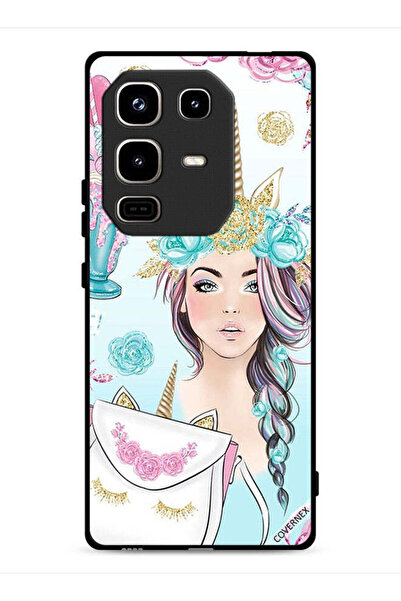 Covernex غطاء حماية لهاتف Infinix Note 50 Pro 4G مزين برسومات رموش على الحقيب...