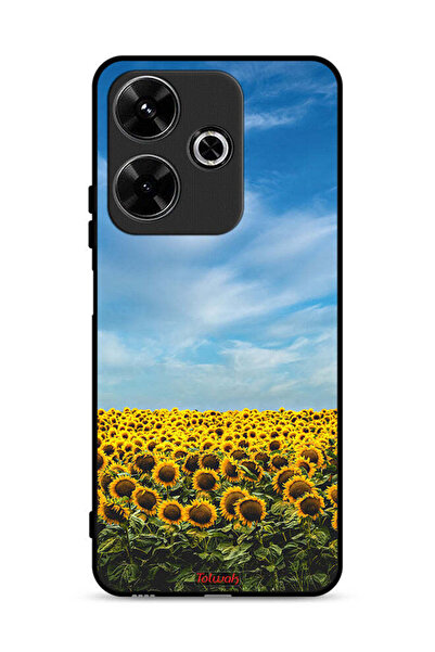 Tolwak غطاء حماية لهاتف شاومي ريدمي 13 4G بطبعة عباد الشمس تحت السماء