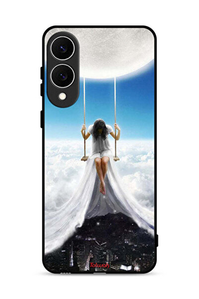 Tolwak غطاء حماية لهاتف Samsung Galaxy S25 Edge بتصميم فن مدينة الغيوم القمرية