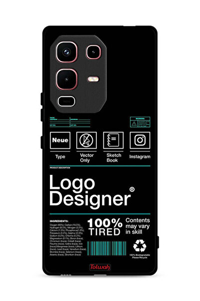 Tolwak غطاء حماية لهاتف Infinix Note 50s مع ملصق شعار مصمم