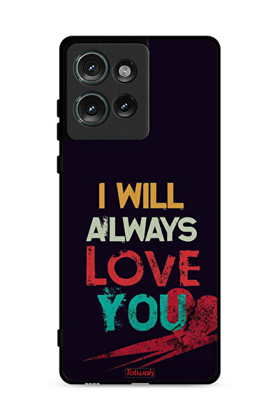Tolwak غطاء حماية لهاتف موتورولا إيدج 50 - سأحبك دائمًا