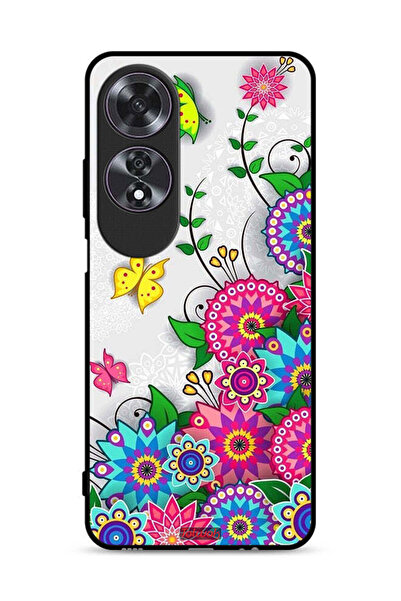 Tolwak غطاء حماية لهاتف Oppo A60 - زهور ماندالا