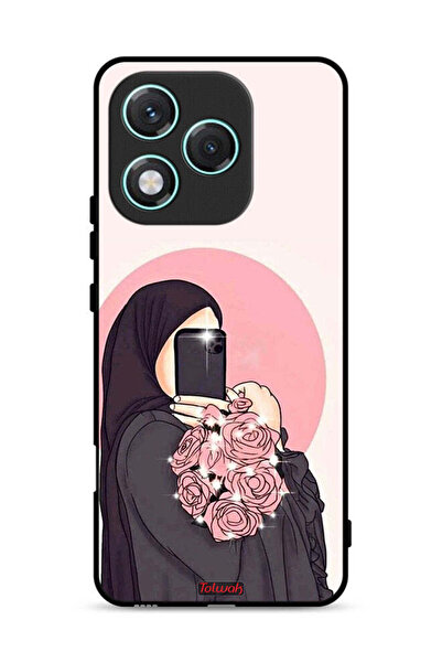 Tolwak غطاء حماية لهاتف Honor 400 Lite، فن التقاط صور سيلفي أثناء حمل الزهور