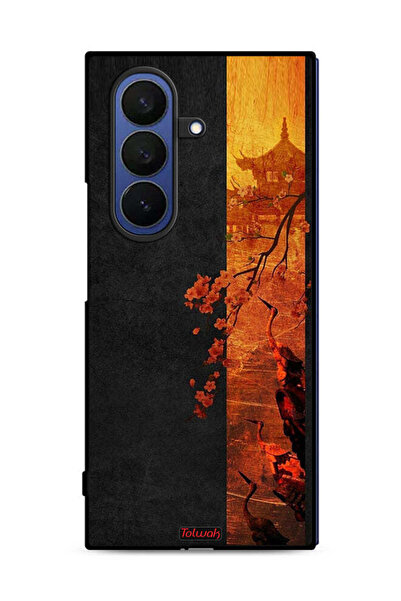 Tolwak غطاء حماية لهاتف Samsung Galaxy Z Fold7 بألوان الخريف الفنية