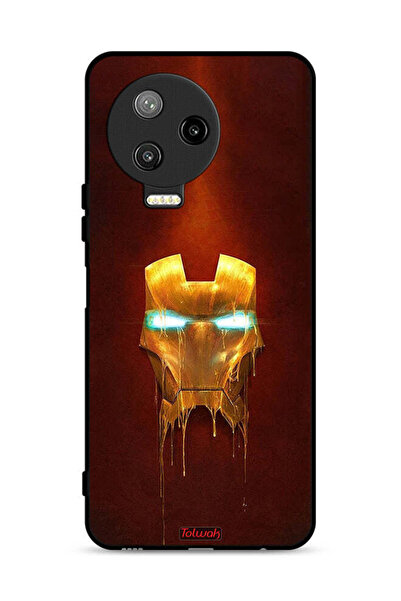 Tolwak غطاء حماية لهاتف Infinix Note 12 Pro 4G بطبعة Iron Man Marvel Comics