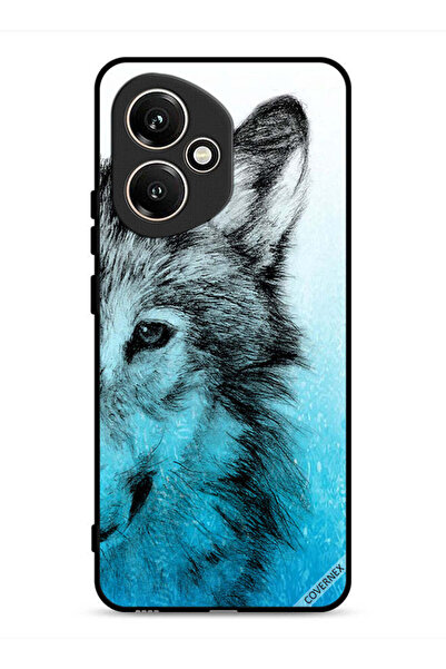 Covernex غطاء حماية لهاتف Honor 400 بتصميم نصف وجه ذئب