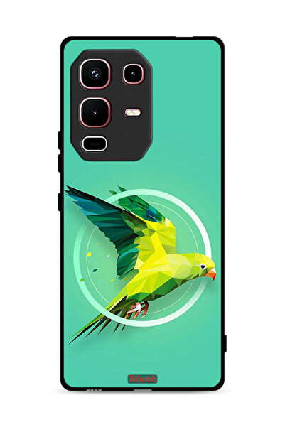Tolwak غطاء حماية لهاتف Infinix Note 50s بطبعة فن تجريدي ببغاء
