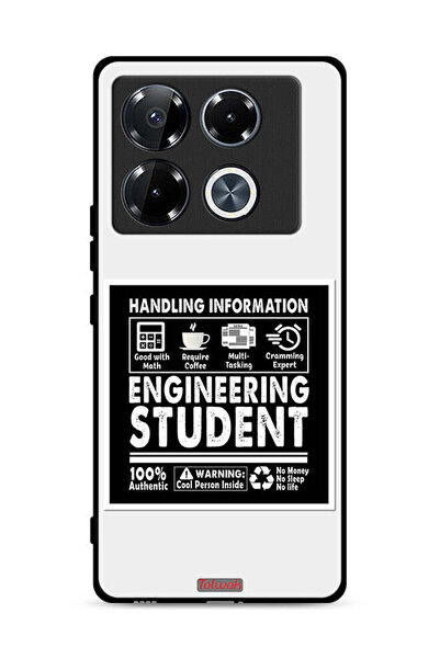 Tolwak غطاء حماية لهاتف Infinix Note 40 Pro Plus 5G، ملصق طالب هندسة