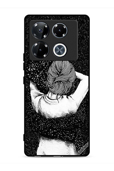 Covernex غطاء حماية لجهاز Infinix Note 40 Pro Plus 5G برسومات فتاة الخربشة ال...