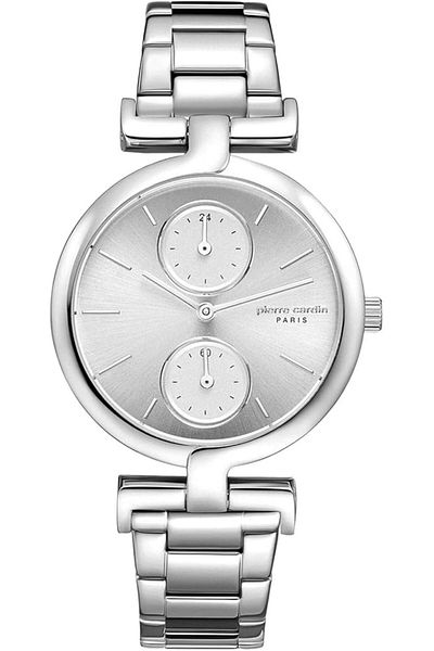 Pierre Cardin Women'S Silver Dial Stainless Steel Band Watch