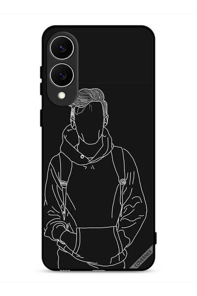 Covernex غطاء حماية لهاتف سامسونج جالاكسي إس 25 إيدج، رسم لشخصية فتى جاكيت