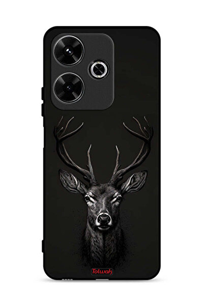 Tolwak غطاء حماية لهاتف شاومي ريدمي 13 4G برسومات غزال رقمية