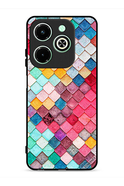 Covernex غطاء حماية لهاتف Infinix Hot 40i 4G بنقشة مربعة ماسية