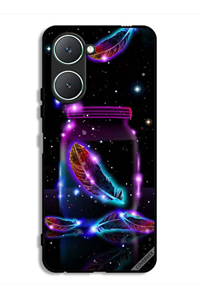 Covernex غطاء حماية لهاتف Vivo Y18i 4G بتصميم ريش في جرة